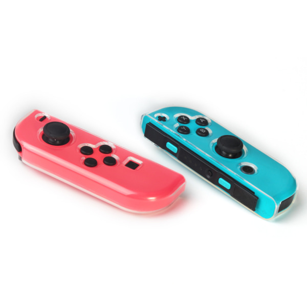 Myk erstatningsskal for Nintendo Switch Joy-Con, gjennomsiktig TPU beskyttende deksel kompatibel med NS Joy Cons håndholdt kontroller