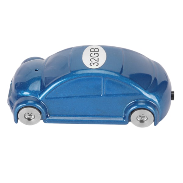 Mini-tallennin HD-kohinanvaimennus Ääniohjattu Auton muotoinen MP3 Pieni tallennin Aikaleimalla Kokoukseen Luokka Neutraali Englanti Taivas sininen 32GB