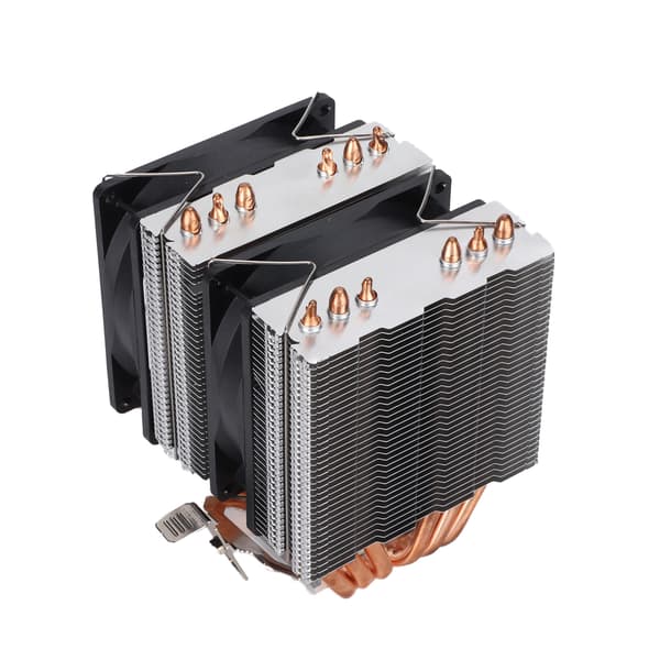 CPU-køleventilator 6 Ren Kobber Stum Varmeafledning Computer Radiator til Udstråling