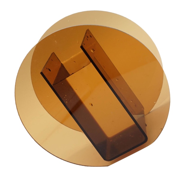 Brun Akryl Vas Transparent Dekorativ Blomvas Nordisk Glas Vas Prydnad för Kontor Vardagsrum Bokhylla Brown Circle