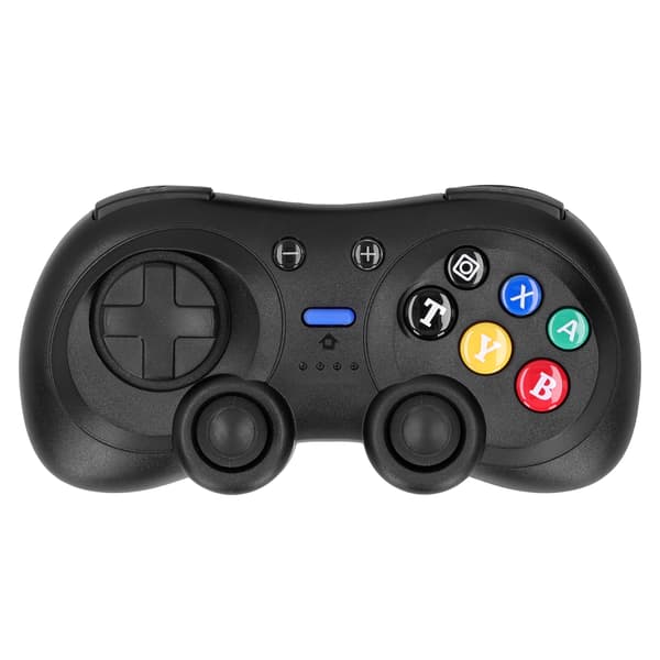 Trådløs Gamepad Game Controller Gaming Joystick Gyroskop til TURBO til Windows PCBlack