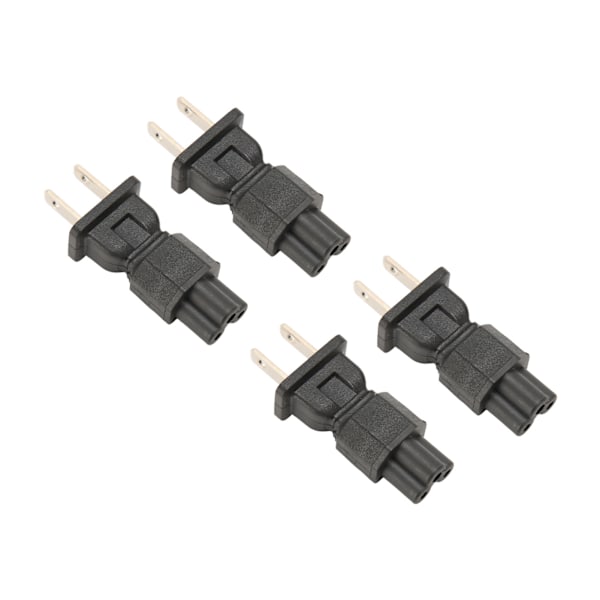 4 kpl NEMA 1‑15P - IEC320 C5 virtajohdon sovitin 15A  Plug and Play 2-haarainen AC-kannettavan virtalähteen muuntaja
