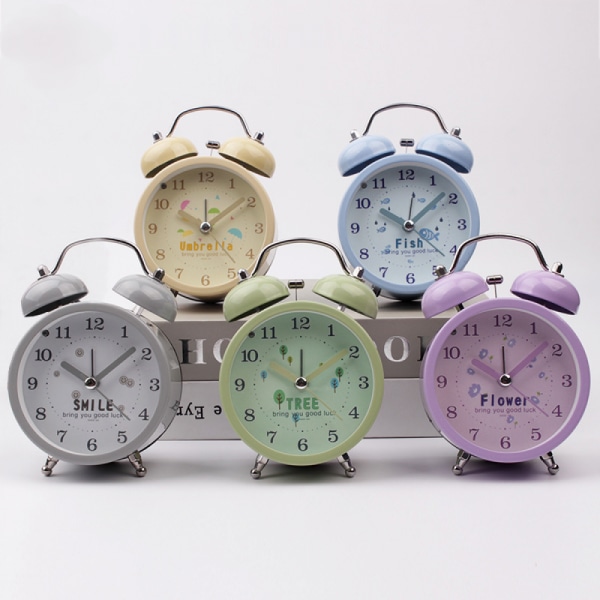 SAYTAY 3 inchs Bedroom Alarm Clock, Metal Alarm Clock , Student Home Decoration Desktop Clock