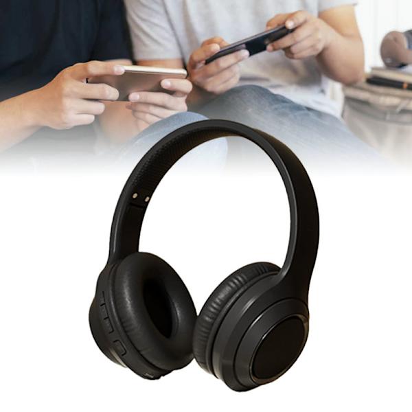 Bluetooth-pelikuulokkeet langattomat monitoimiset HiFi-stereovaikutuksella, melunvaimennuksella, voimakkaalla bassolla, Bluetooth-kuulokkeet, rauhalliset mustat