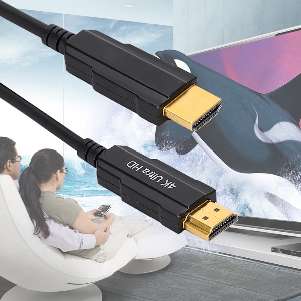 HDMI HD -kuitukaapeli kullattu liitäntä 4K 60Hz häviötön siirtotekniikkakaapeli