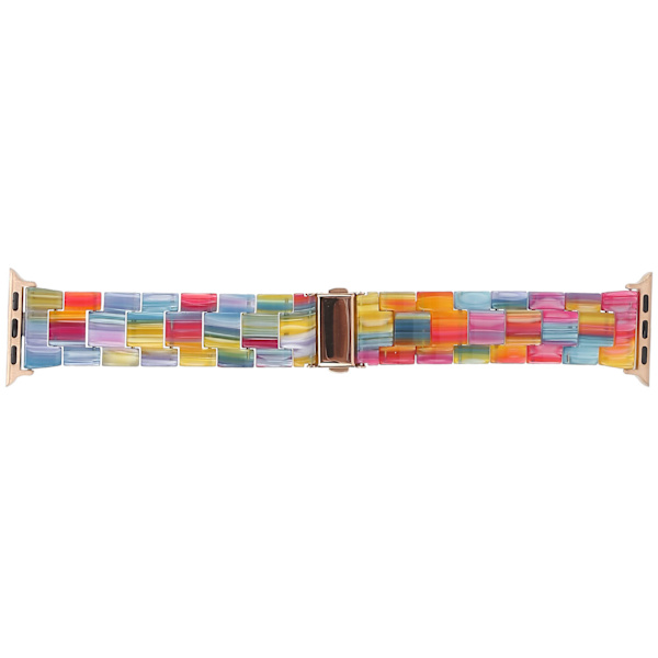 Resin Watch Strap för IOS Watch Färgglad Mode Lätt Armband Ersättning DelFör 38mm/40mm