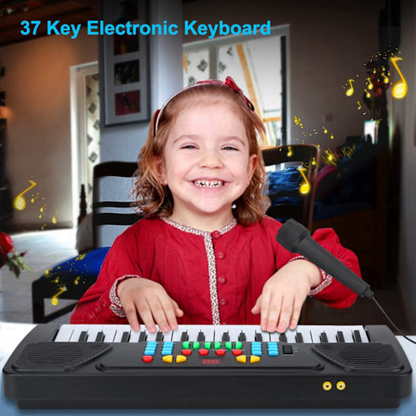 37 tangenter multifunktionell elektronisk keyboard musikalisk utbildning leksak för barn nybörjare