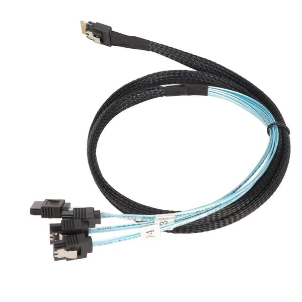 SAS-kabel SFF‑8654‑4 SATA 7-bens arraydisk Hurtigere transmission Mini PVC-computertilbehør 1 meter / 3,3 fod