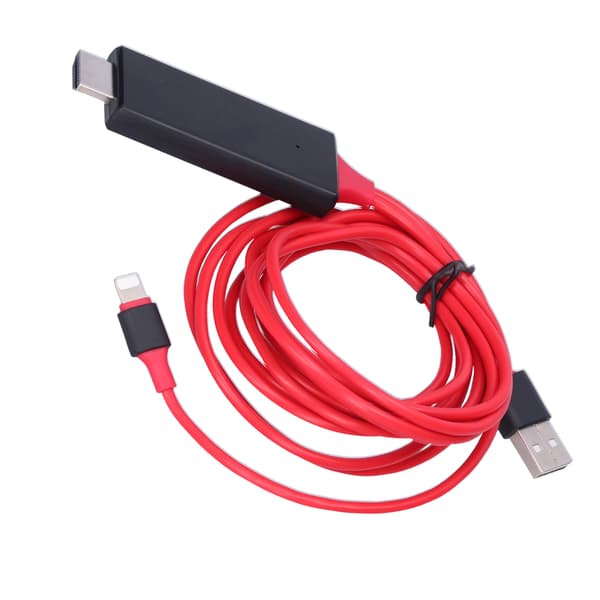 For Iphone til HD Multimedia Interface Adapter-kabel Telefon til TV Videokonverterkabel 1080P