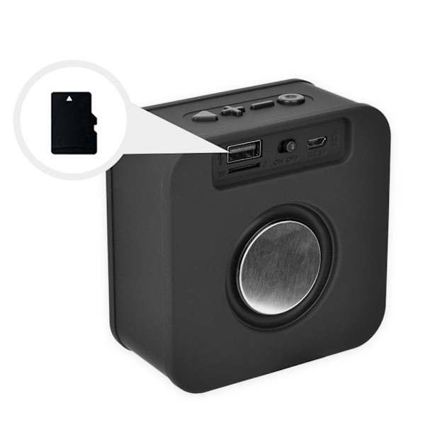 Mini kannettava langaton Bluetooth-kaiutin HD-stereolla, tukee TF-korttia (musta)