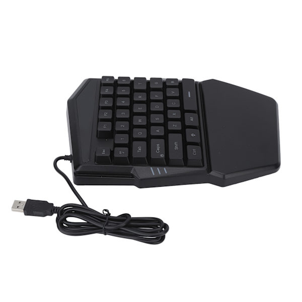 Enhands spelande tangentbord USB-kabel RGB-bakgrundsbelyst 35 tangenter Mini halvtangentbordsomvandlare Adapter för spel
