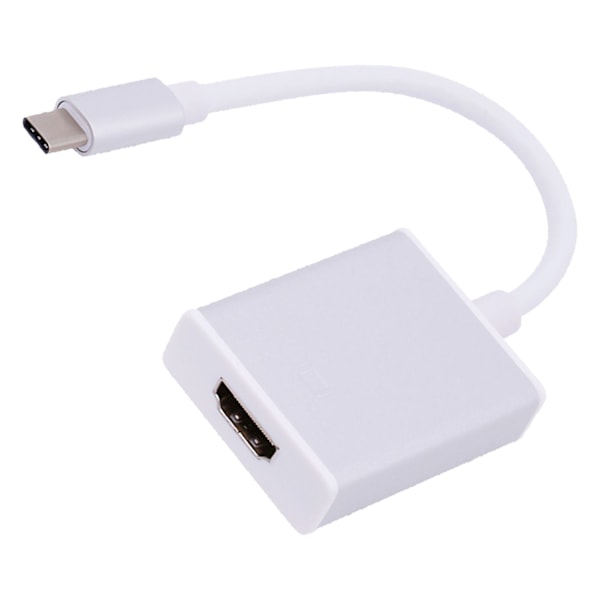 Typ C till HD Multimedia Interface-adapter Stöd 4K 10GBit Båda sidor Insatt Plug and Play USB C till HD-adapter Silver