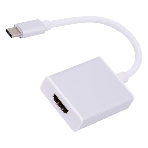 Type C til HD Multimedia Interface Adapter Støtte 4K 10GBit Begge Sider Satt Inn Plug and Play USB C til HD Adapter Sølv