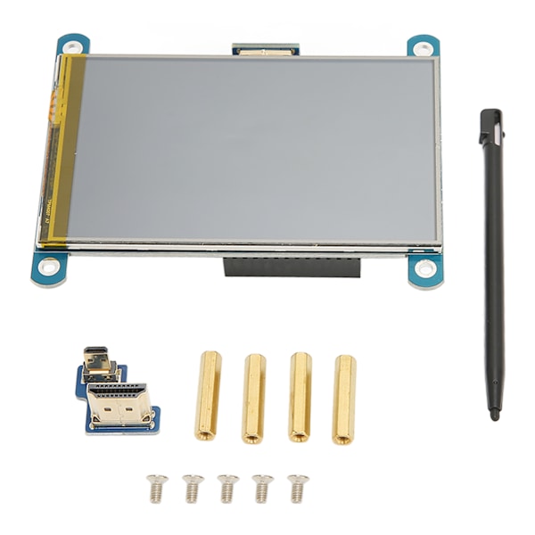 4in HD Multimedia Interface LCD IPS-skjerm 800x480 oppløsning resistiv berøringsskjerm med penn for Raspberry Pi