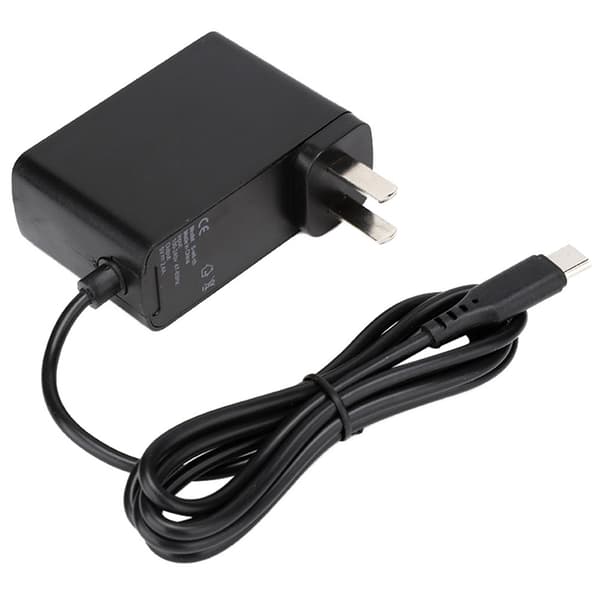 Strømadapter til Nintendo Switch DC 5V/2.4A Oplader 50/60Hz