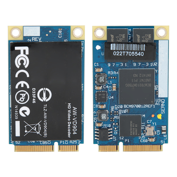 AW VD904 BCM70010/BCM70012 chipset Mini PCIE-kort HD-videodekoder til TV Netbook Laptop