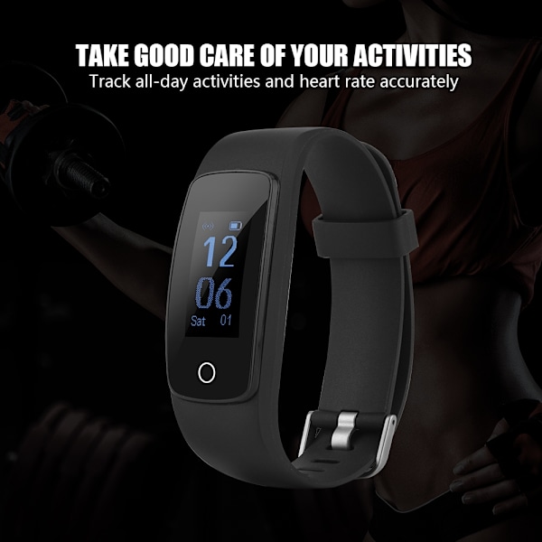 Smart Armbånd OLED Display Vandtæt Fitness Tracker Armbånd til iOS Android