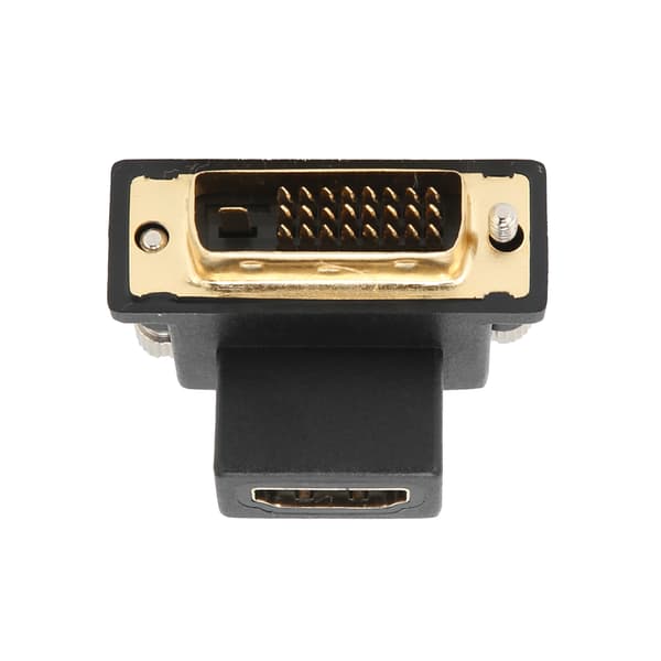90° Adapter HD Multimedia Interface Hun til DVI Han Konverter til Skærm Grafik