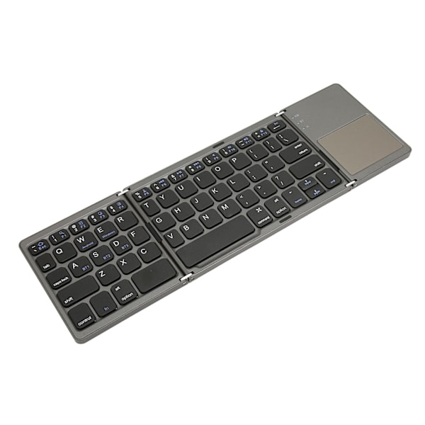 Trådlöst hopfällbart tangentbord med pekplatta USB-laddning BT3.0 automatisk viloläge smalt lätt bärbart tangentbord för bärbar dator surfplatta telefon
