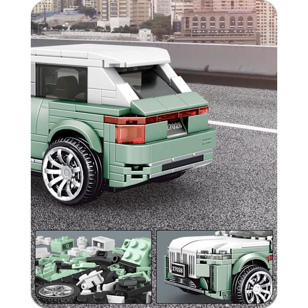 Hongqi E-HS9 Modelbil Kits Byggesæt med Vitrine, 27028 Samleobjekt Bil Legetøj Byggeklodser Sæt, Modelbil Byggesæt (439 Dele)