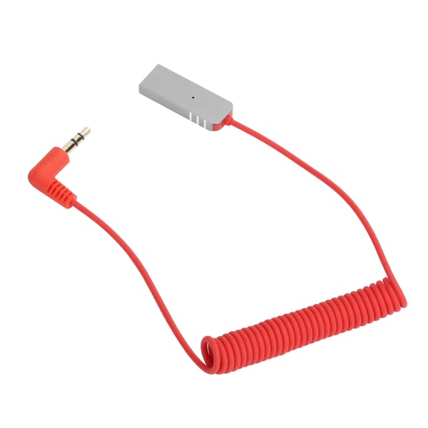 Bil/hjem Bluetooth 5.0 spolekabeladapter USB-mottaker Mini 3,5 mm Aux lydadapter rød