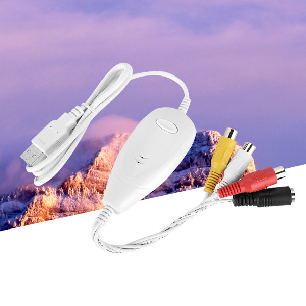 USB 2.0 Videokort Konverter Snabb Recorder Ljudadapter för DVD/PC/Laptop