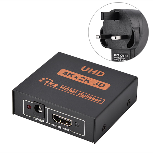 3D 4K*2K Full HD 1080p HDMI Switch Splitter Port Hub With Adapter 1 In 2 Out