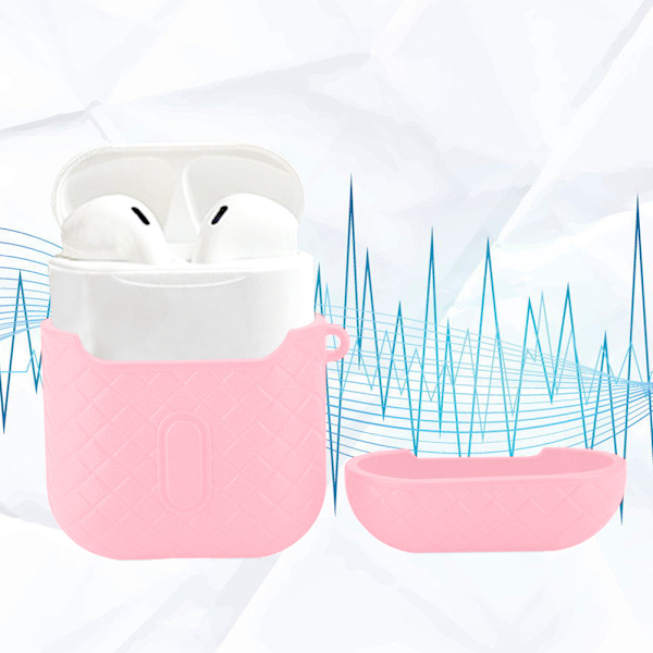 Bluetooth Headset Opladerboks Beskyttelsesdæksel Beskytter Til AirPods 1/2 Generation (Pink)