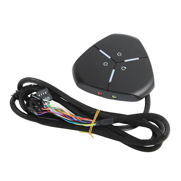 Skrivebordscomputer Strømafbryder Dobbelt Strømafbryder Skrivebordscomputer Afbryderknap til Skrivebordscomputere 2 USB og AUDIO