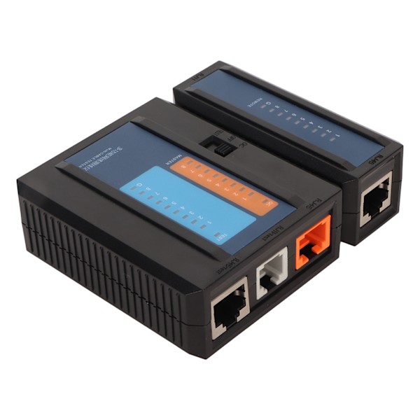 Nätverkskabeltestare RJ45 RJ11 8P 6P 4P Feldiagnos LED-indikator Linjedetektor för Internet Telefon Kontor