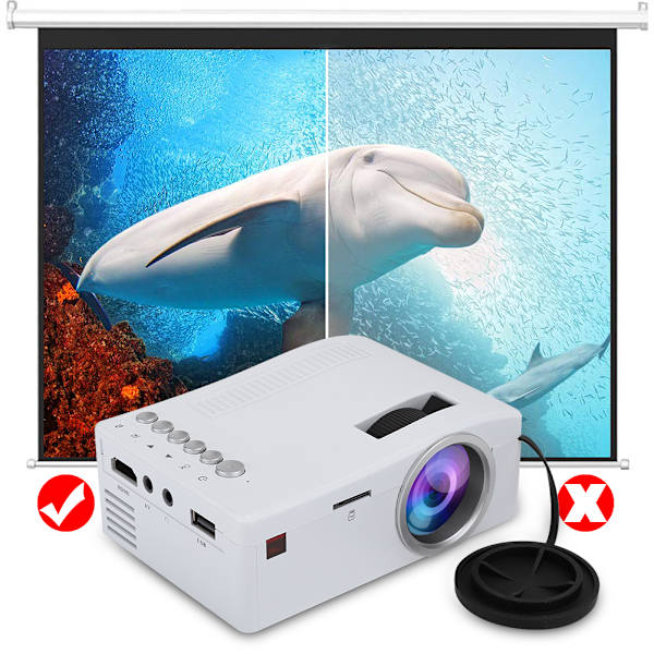 UC18 Mini LED -projektori AV/HDMI/USB/TF-tulolla ja 3,5 mm:n kuulokelähdöllä
