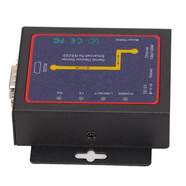 RS232-RJ45-muunnin 10/100M datanopeus 300bps - 230400bps -10℃ - 55℃ IP210-piirisarjalla Windows-järjestelmille
