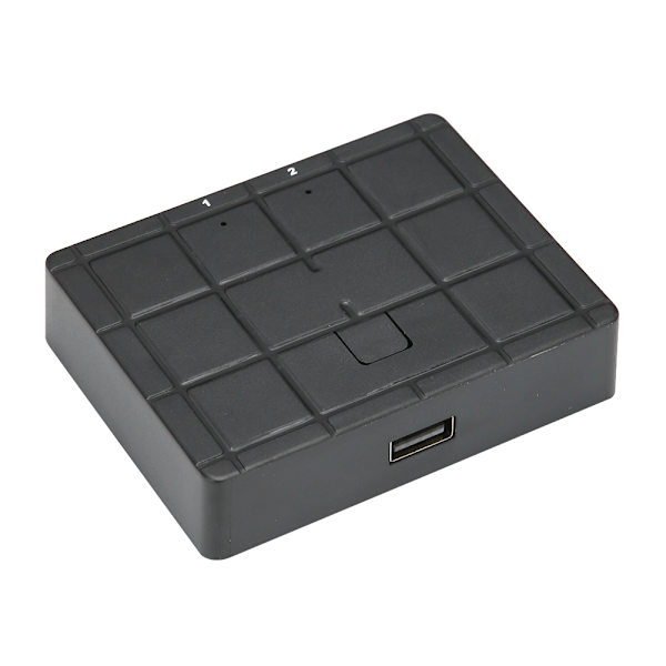 USB-delingsswitch 2 i 1 ud manuel switch hub-adapter til pc-scanner-printer