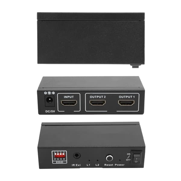 High Definition Multimedia Interface 2.0 Splitter 1‑til‑2‑ud 4K ved 60Hz  100‑240V