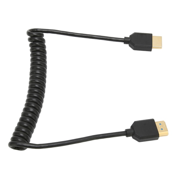 Høyhastighets HD Multimedia Interface fjærkabel 8K 60Hz Plug and Play Høyhastighets HD Multimedia Interface spiral kabel