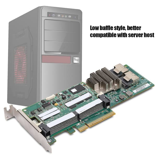 P420 Array-kort PCI E x8 6 Gbps SAs SATA RAID-controller til HP 1 Gb 2 GB (lavt skærmdesign) (1 GB)