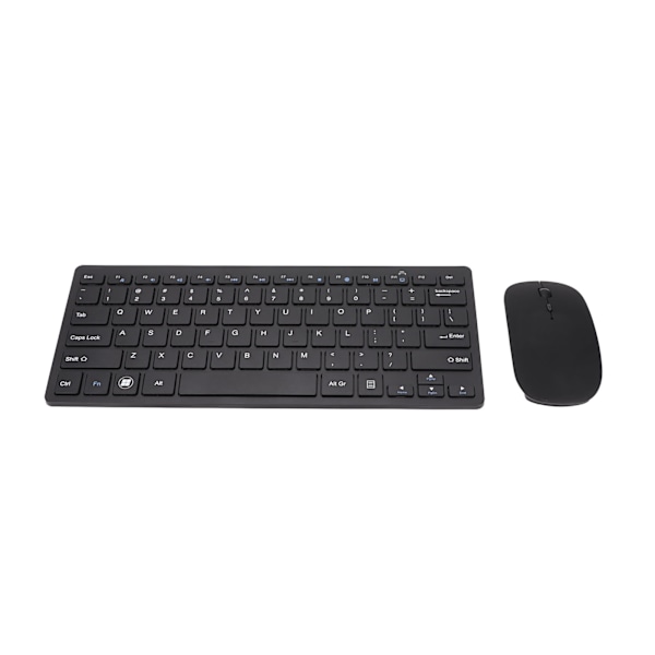 2.4G langaton näppäimistö ja hiiri -yhdistelmä 78 näppäintä, tukee 800 1000 1200Dpi, ultraohut musta USB-näppäimistö ja hiiri PC-tabletille
