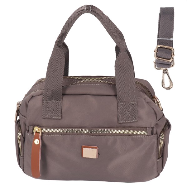 Handväska Handväska Lång Rem Vacker Design Nylon Enkelsidig Axelväska för Strandfest Resa Mjölk Färg 27x11x18cm / 10.63x4.33x7.09in Tea
