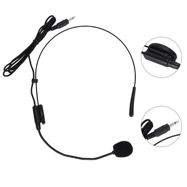 Headset USB trådløs stemmeforstærker forstærker mikrofon højttaler med bælte