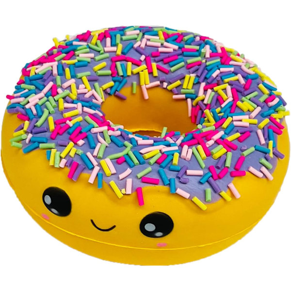 Regnbue Donut Squishy Legetøj, Langsomt Stigende, Stresslindring, Sjovt og Sødt Legetøj Perfekt til Fødselsdagsgave og Dekoration