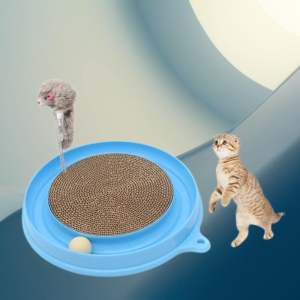 Cat Scratcher Toy, Cat Toy, Scratch pad,Scratching Toy,Post Pad Interactive Training Exercise Mouse Play Toy with Ball