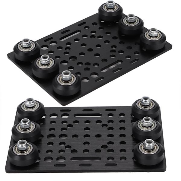 3D-printer tilbehør byggeplade til V-Slot konstruktionsplade remskivekit (sort remskive)