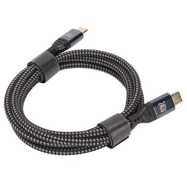 USB C til USB C-kabel PD240W USB2.0 Type C-interface 480 Mbps USB C-han til C-han dobbelt data-kabel 150 cm