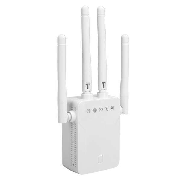 Trådlös repeater WiFi-signalförstärkare Booster Network Extender 2.4G 300Mbps/5G 867Mbps DualBand AC