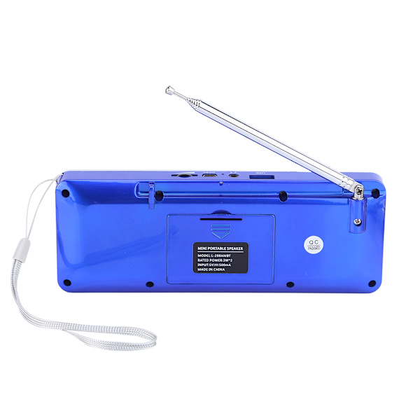 Kannettava Bluetooth 2.1 Langaton Kaiutin Dual Band FM AM Radio TF-Kortti Toiminnolla Sininen