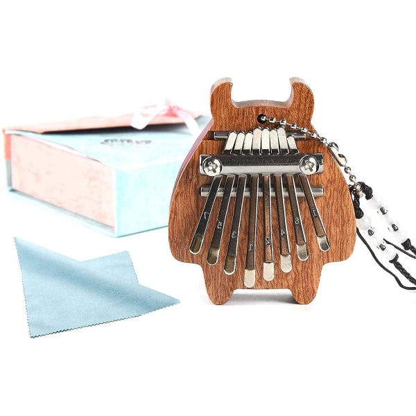 Söt Mini Kalimba Liten Kalimba Mbira Hand Harp Musikinstrument Marimba Liten Bärbar Finger Tum Piano Tillbehör