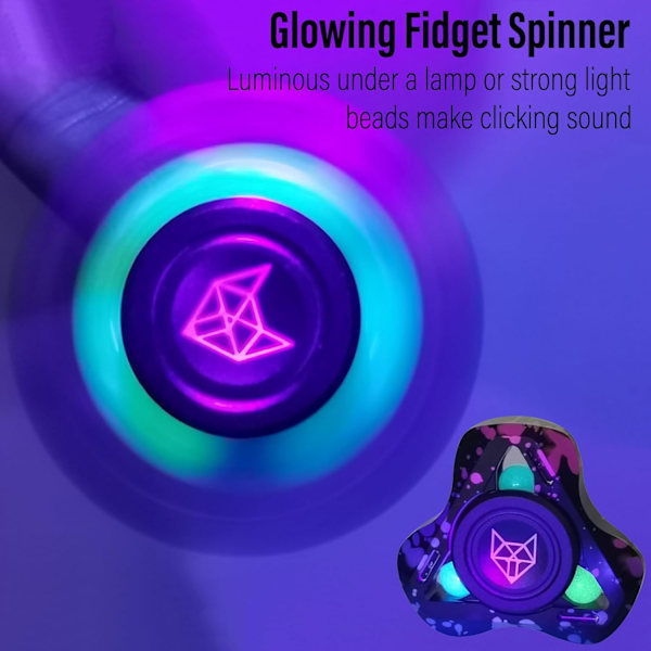 Metallisk Fidget Spinner för Vuxna, Rostfritt Stål Fidget Leksaker, Liten Mini Fidget Block, Tysta Lager EDC för Män Ångest Cool