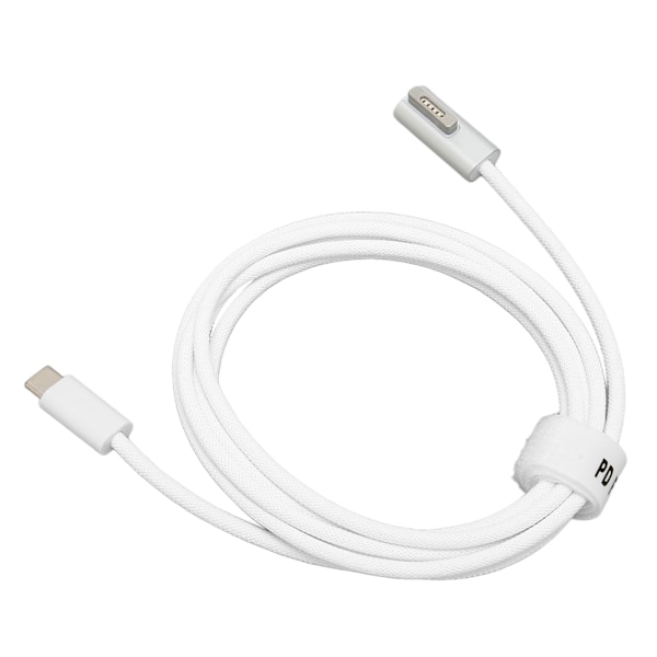 Typ C till Magsafe-kabel 1,7 m vävtråd Typ C till Magsafe 1/2 adapter PD 100W laddningskabel för OS bärbar dator Typ C till Magsafe 2 T-huvud