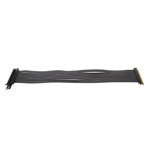 PCIE 4.0 X16 Ekstremt fleksibelt 180 graders højhastigheds GPU-forlængerkort stigerkabel til RX6900XT RX6800XT RTX3090ti Sort 25cm/9.84in