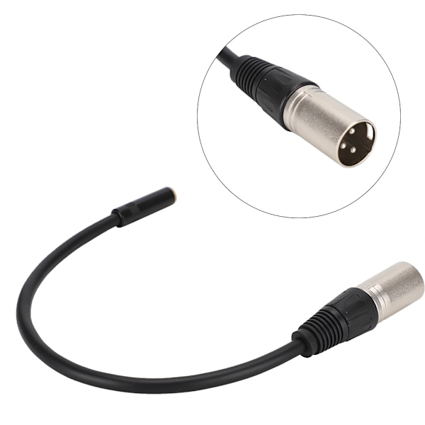3,5 mm hunn til XLR hann sinklegering 3,5 mm grensesnitt lydadapterkabel patch-ledning